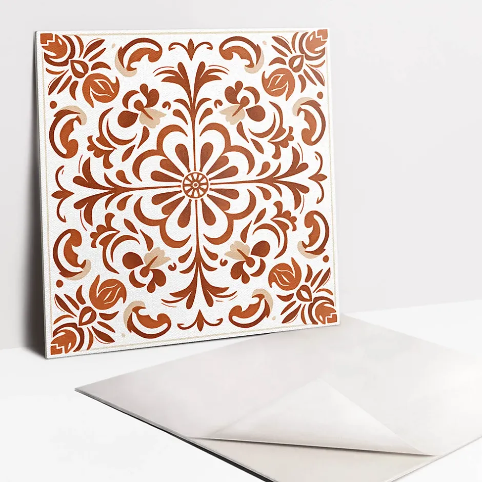 Carreaux vinyle 30x30 cm Ornement à motifs 9 pcs-Tulup New