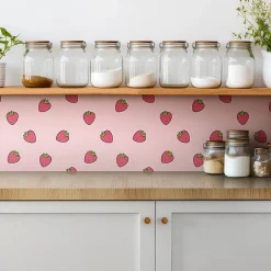 Carreaux vinyle 30x30 cm Fraises 9 pcs-Tulup Clearance