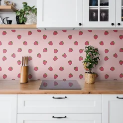 Carreaux vinyle 30x30 cm Fraises 9 pcs-Tulup Clearance