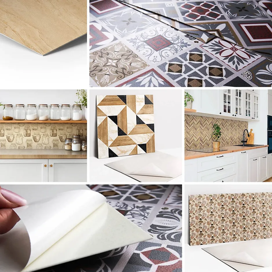 Carreaux vinyle 30x30 cm Une star sur le terrain 9 pcs-Tulup Clearance