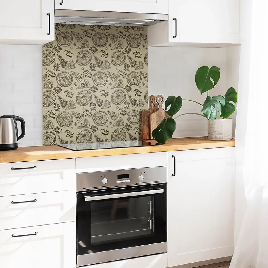 Carreaux vinyle 30x30 cm Thèmes de pizza 9 pcs-Tulup