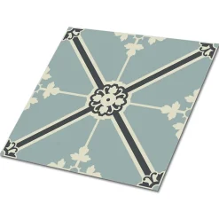 Tulup Carreaux vinyle 30x30 cm Ornement royal 9 pcs