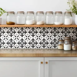 Tulup Carreaux vinyle 30x30 cm Carreaux élégants 9 pcs