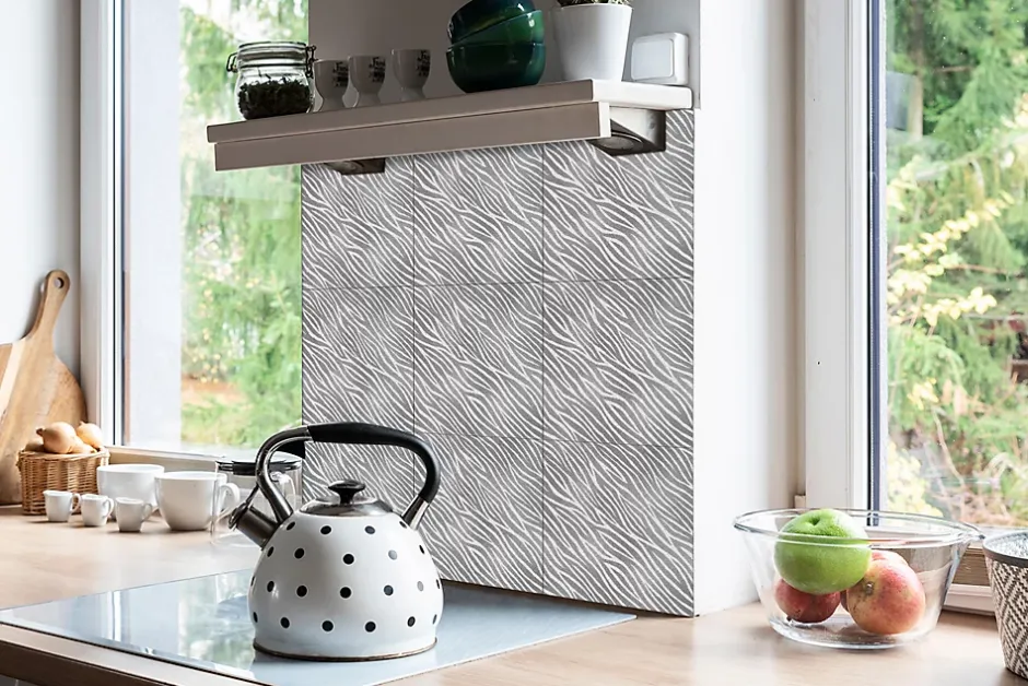 Tulup Carreaux vinyle 30x30 cm Côtes 9 pcs