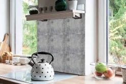 Tulup Carreaux vinyle 30x30 cm Vieux mur de béton 9 pcs