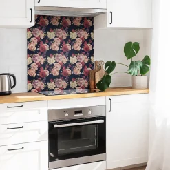 Carreaux vinyle 30x30 cm Fleurs de roses colorées 9 pcs-Tulup