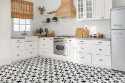 Carreaux vinyle 30x30 cm Géométrie en étoile 9 pcs-Tulup New