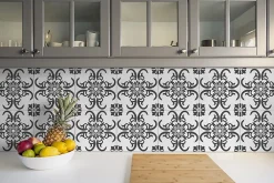 Tulup Carreaux vinyle 30x30 cm Décoration arabe 9 pcs