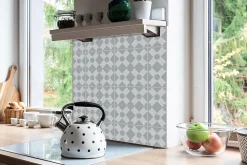 Carreaux vinyle 30x30 cm Patchwork géométrique 9 pcs-Tulup Sale