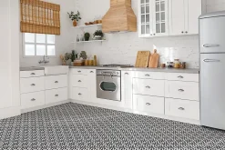 Carreaux vinyle 30x30 cm Fleur stylisée 9 pcs-Tulup