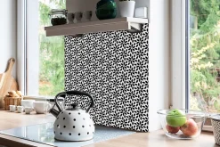 Carreaux vinyle 30x30 cm Fleur stylisée 9 pcs-Tulup