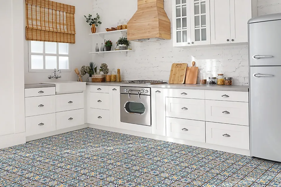 Carreaux vinyle 30x30 cm Patchwork arabe 9 pcs-Tulup Best