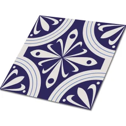 Tulup Carreaux vinyle 30x30 cm Plumes de paon 9 pcs