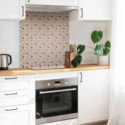 Tulup Carreaux vinyle 30x30 cm Thème du bon appétit 9 pcs