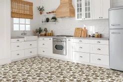 Carreaux vinyle 30x30 cm Décoration florale 9 pcs-Tulup