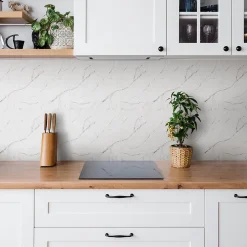 Tulup Carreaux vinyle 30x30 cm Marbre clair 9 pcs