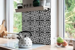 Tulup Carreaux vinyle 30x30 cm Style oriental 9 pcs