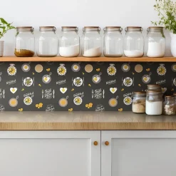 Tulup Carreaux vinyle 30x30 cm Motif abstrait 9 pcs