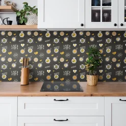 Tulup Carreaux vinyle 30x30 cm Motif abstrait 9 pcs