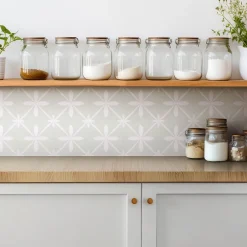 Carreaux vinyle 30x30 cm Ornements minimalistes 9 pcs-Tulup Sale