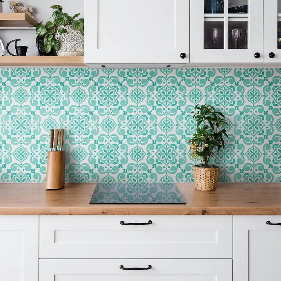 Tulup Carreaux vinyle 30x30 cm Formes décoratives 9 pcs