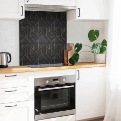 Tulup Carreaux vinyle 30x30 cm Lignes abstraites 9 pcs