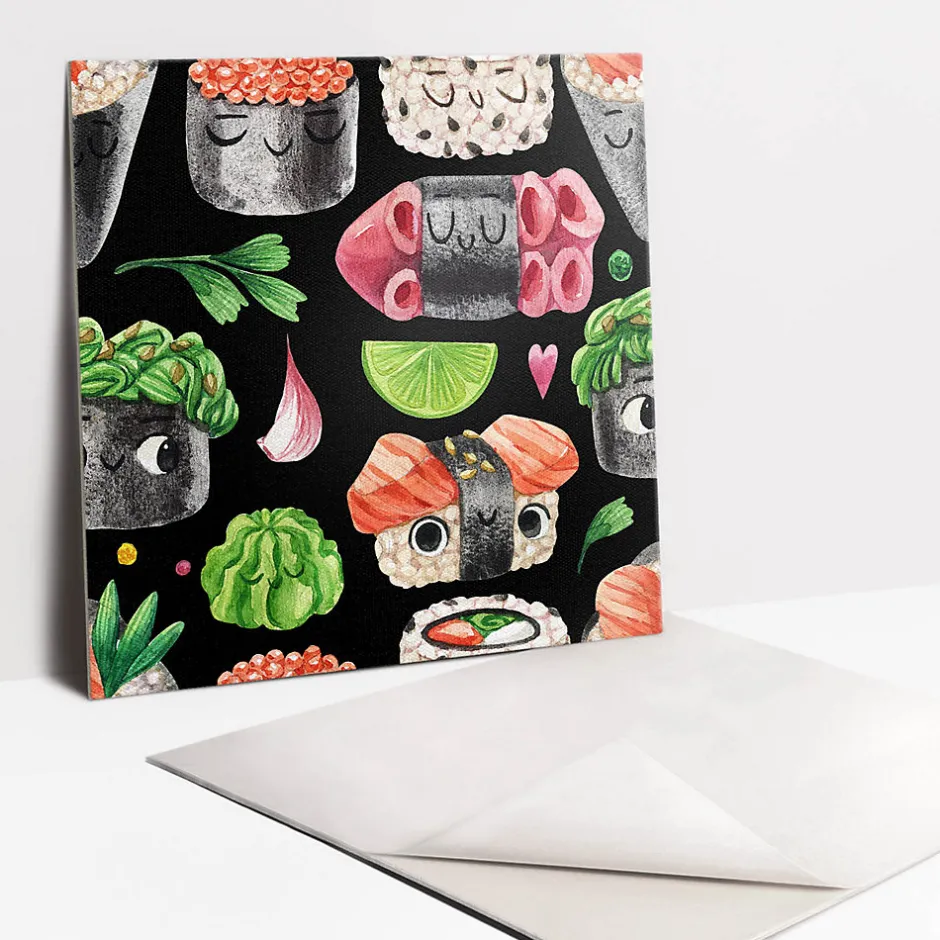 Carreaux vinyle 30x30 cm Sushis de conte de fées 9 pcs-Tulup Clearance