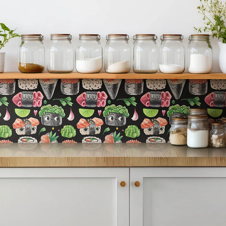 Carreaux vinyle 30x30 cm Sushis de conte de fées 9 pcs-Tulup Clearance