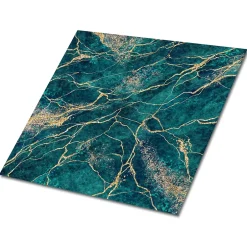 Carreaux vinyle 30x30 cm Malachite verte 9 pcs-Tulup Sale