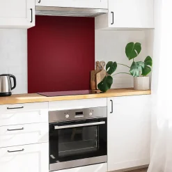 Tulup Carreaux vinyle 30x30 cm Couleur bordeaux 9 pcs