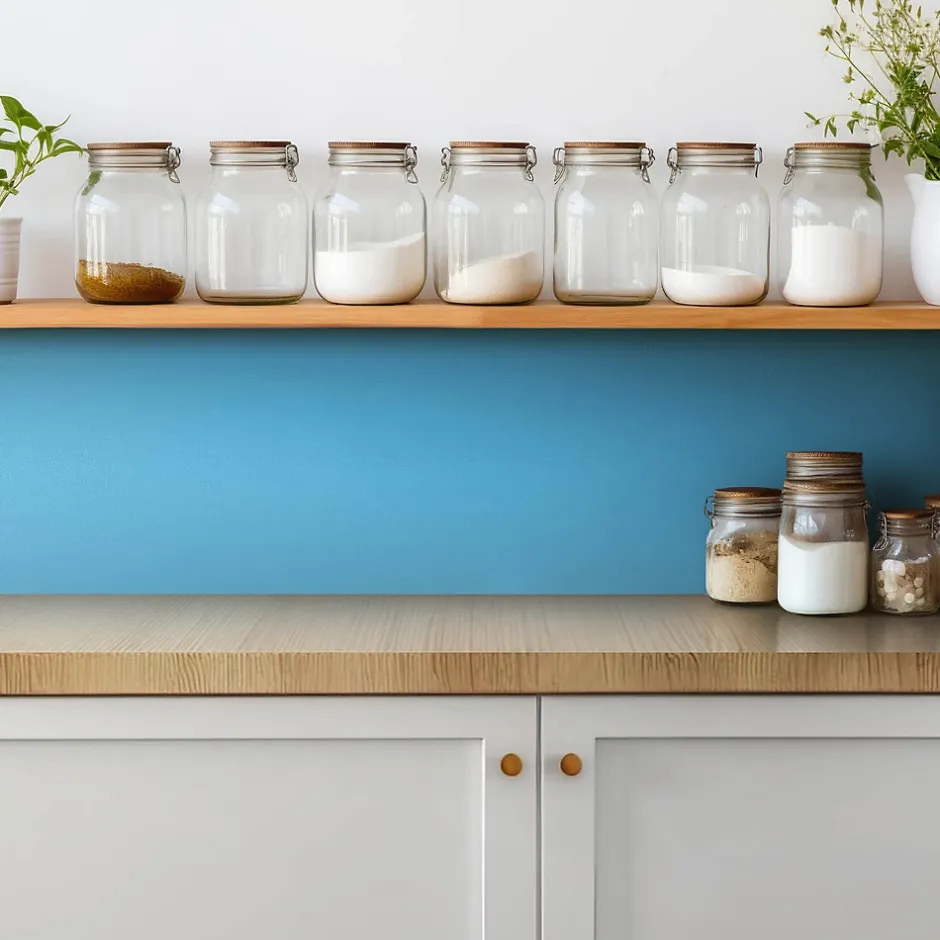 Tulup Carreaux vinyle 30x30 cm Couleur bleue 9 pcs