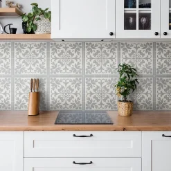 Carreaux vinyle 30x30 cm Ornement délicat 9 pcs-Tulup New