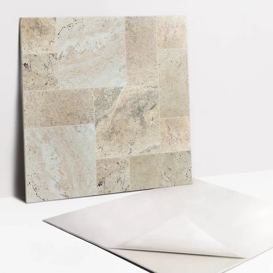 Tulup Carreaux vinyle 30x30 cm Sol en pierre 9 pcs