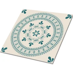 Tulup Carreaux vinyle 30x30 cm Motif arabesque orientale 9 pcs