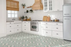 Tulup Carreaux vinyle 30x30 cm Motif arabesque orientale 9 pcs