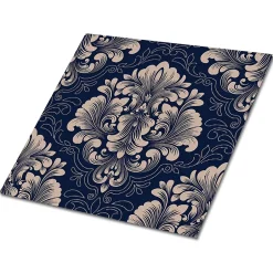 Tulup Carreaux vinyle 30x30 cm Motif damassé 9 pcs