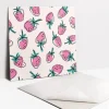 Tulup Carreaux vinyle 30x30 cm Fraises roses 9 pcs