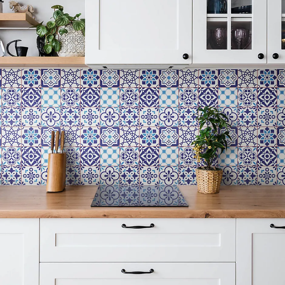 Tulup Carreaux vinyle 30x30 cm Carreaux décoratifs 9 pcs