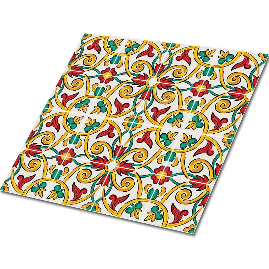 Carreaux vinyle 30x30 cm Modèle palerme 9 pcs-Tulup Sale