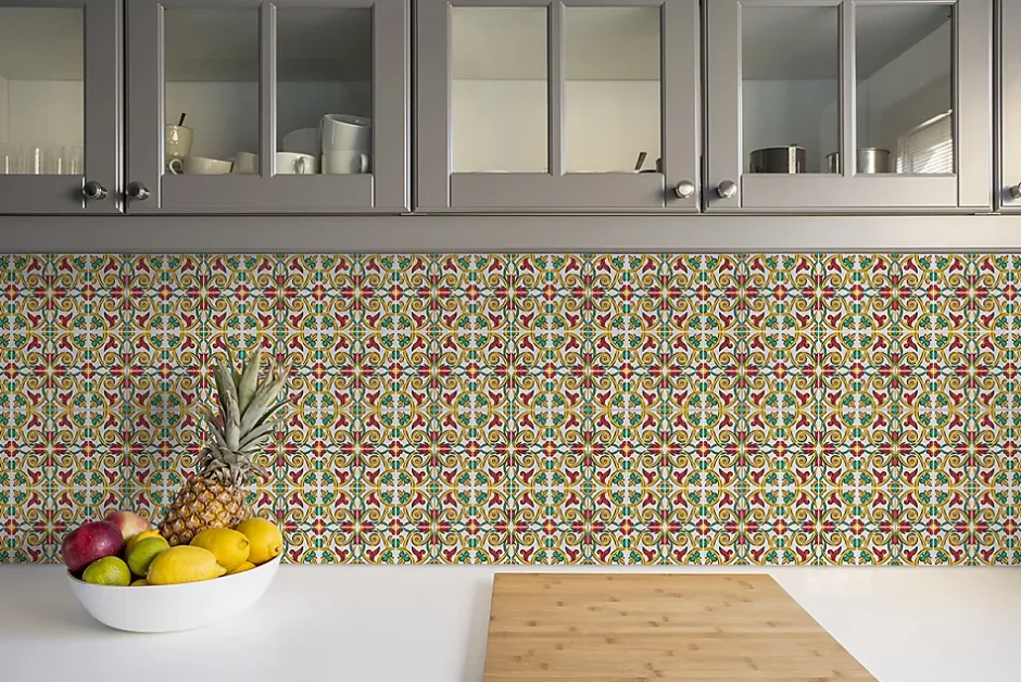 Carreaux vinyle 30x30 cm Modèle palerme 9 pcs-Tulup Sale