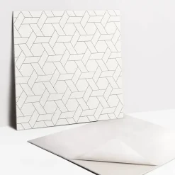 Tulup Carreaux vinyle 30x30 cm Composition géométrique 9 pcs