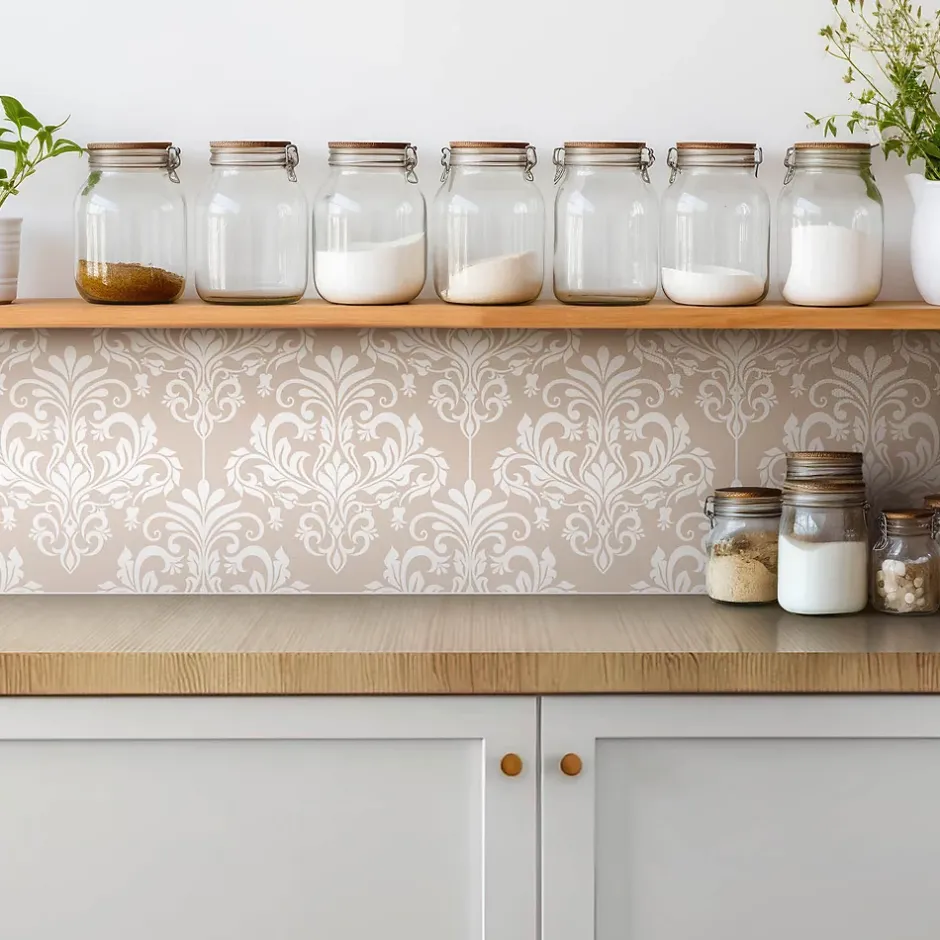 Tulup Carreaux vinyle 30x30 cm Ornement élégant 9 pcs