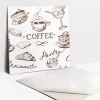 Carreaux vinyle 30x30 cm Thème du café 9 pcs-Tulup Clearance