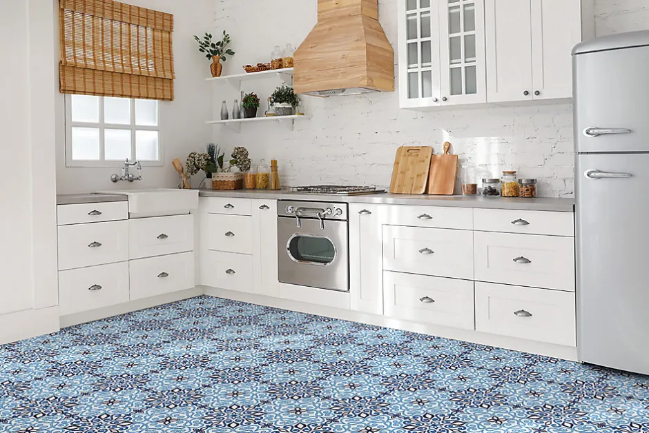 Tulup Carreaux vinyle 30x30 cm Oasis 9 pcs