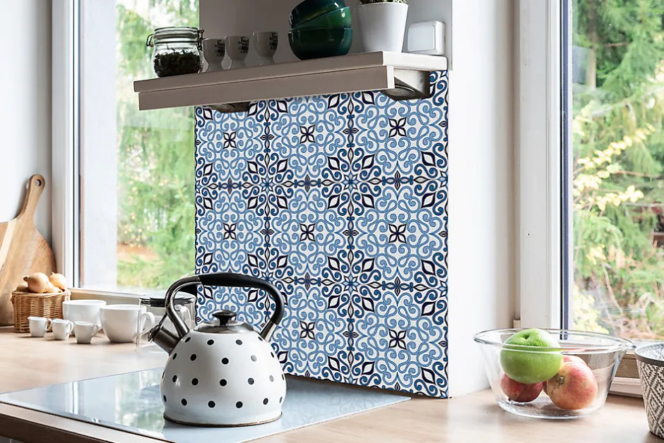 Tulup Carreaux vinyle 30x30 cm Oasis 9 pcs