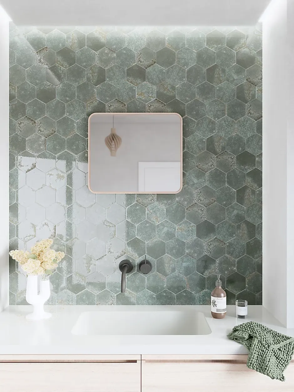 Carrelage Alma Gris - brillant 30 x 10cm ( vendu par boite de 1,14 m² )-Bestile Online