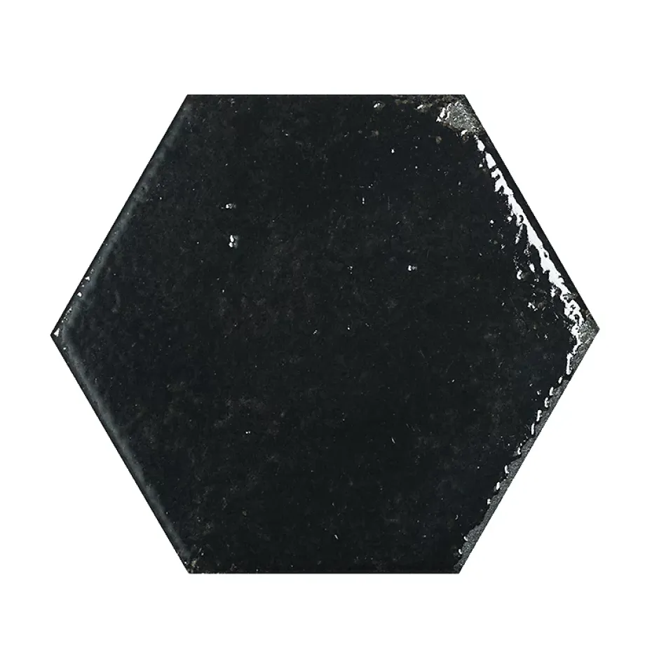 Carrelage Alma Noir - brillant 15 x 13cm ( vendu par boite de 0,31 m² )-Bestile Sale