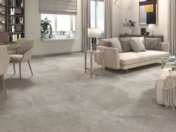 Carrelage Aspect béton Florence gris ciré antiderapant R-11 60x60 cm-Tinker Discount