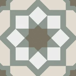 Carrelage Aspect Carreaux Ciment 20x20 Hidra Warm Vert-Allocarrelage New