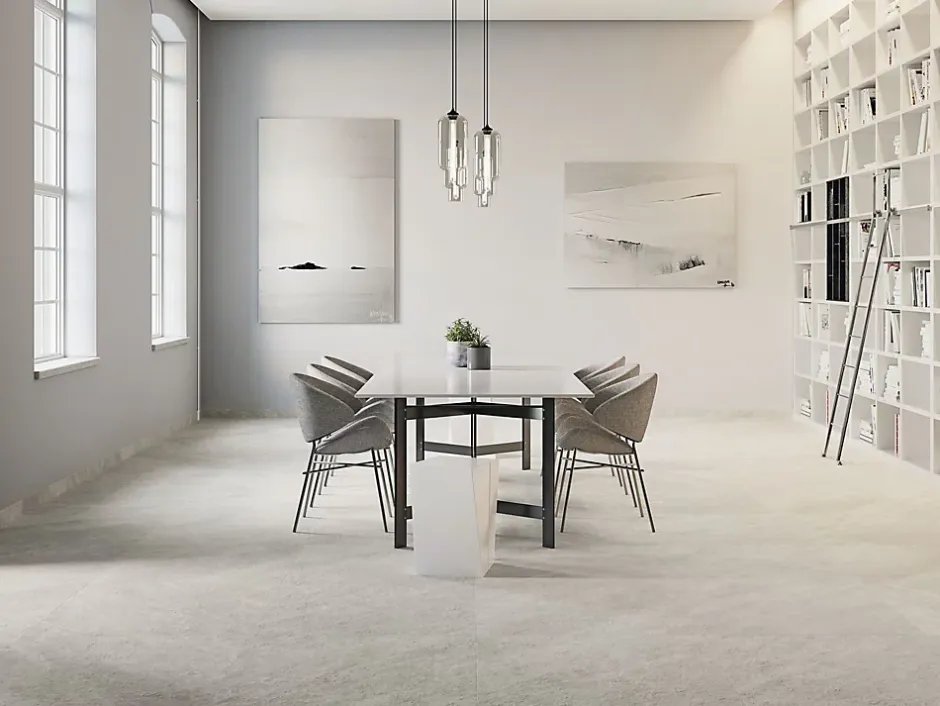 Tinker Carrelage Aspect marbre Lumos gris poli 80x80 cm